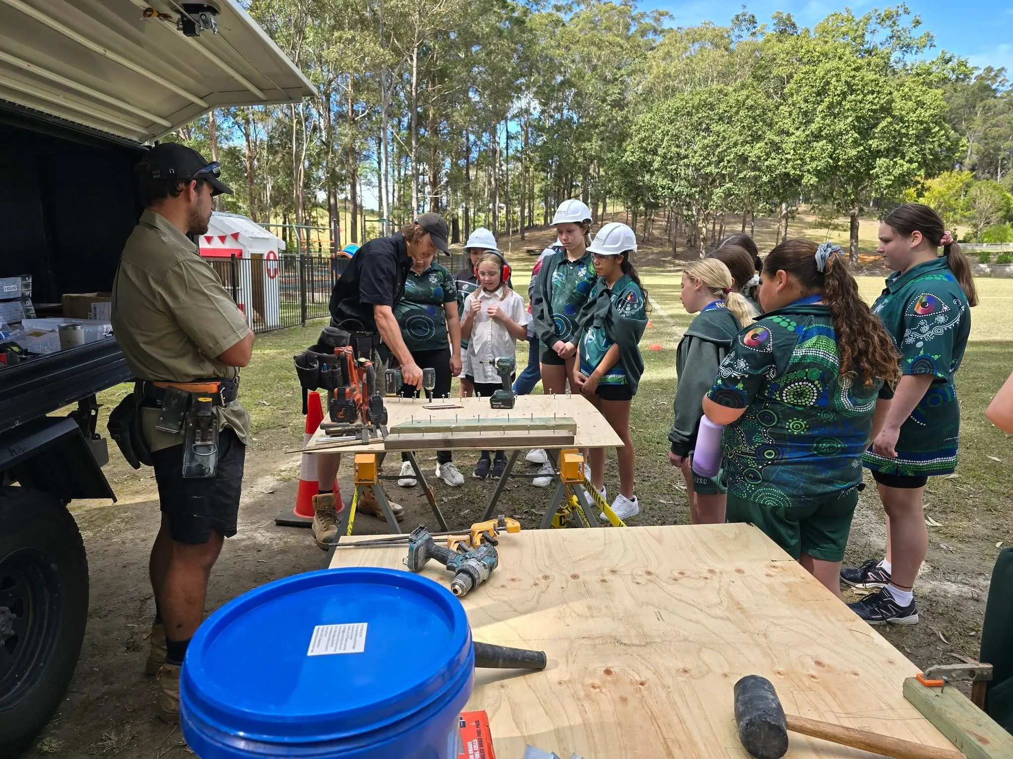 Akers Construction on a Mid North Coast site with the crew
